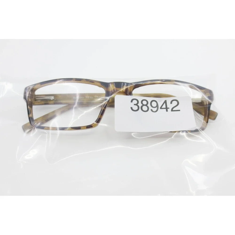 Success SS-69 Tortoise Rectangular Eyeglasses Frames 54-17-145 Brown Spotted
